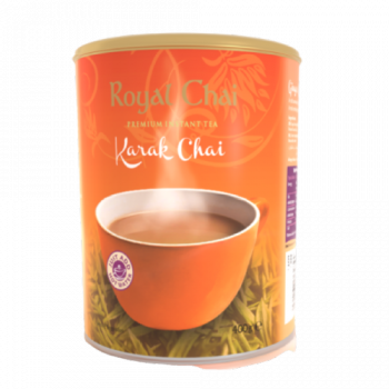 Royal Chai Karak Chai Latte Powder Unsweetened canister