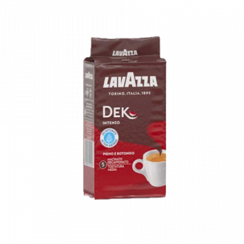 Lavazza Dek Intenso Decaffeinato ground coffee (caffeine free) 250 g.