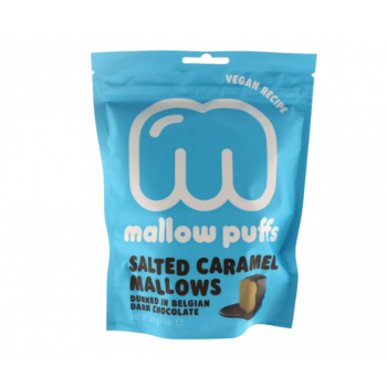Mallow Puffs VEGAN Pure Chocolade Gezouten Karamel Marshmallows